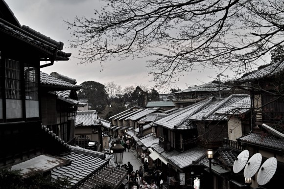 京都は町並みが、整備されつつ景観を保った理想の形。