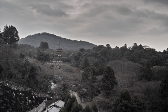 京の山。